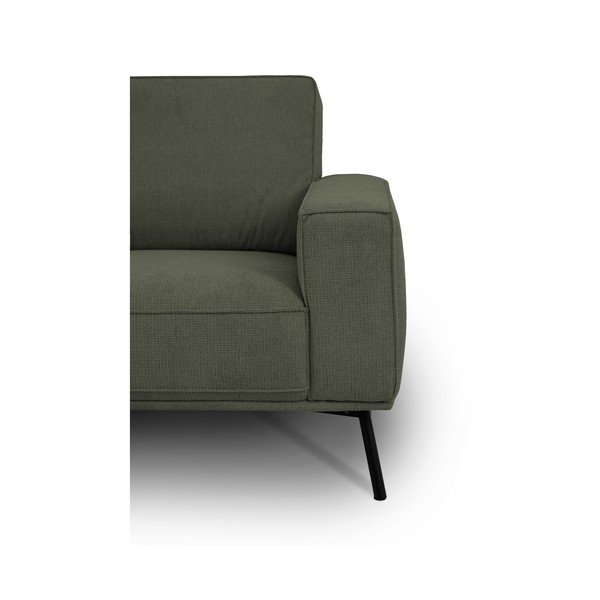 Sötétzöld zsenília sarokkanapé (bal oldali-L alakú) Amsterdam – Scandic-image-4