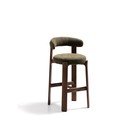 Zöld-sötét natúr színű kőrisfa bárszék (ülésmagasság 75 cm) Granite – Kave Home