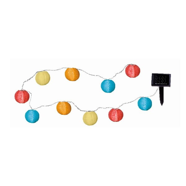 Festival kültéri napelemes LED fényfüzér, hosszúság 2,7 m - Star Trading