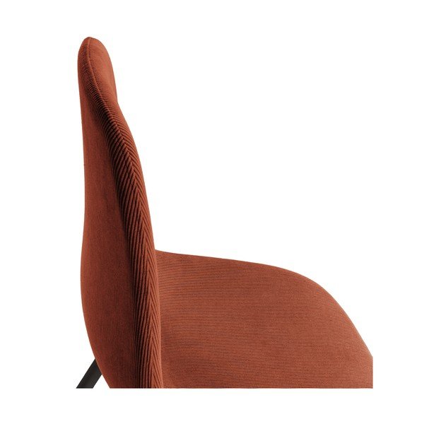 Terrakotta színű kárpitozott étkezőszék szett 4 db-os Minka – Marckeric-image-3