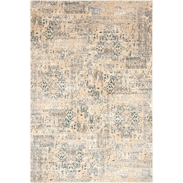 Bézs gyapjú szőnyeg 133x180 cm Medley – Agnella