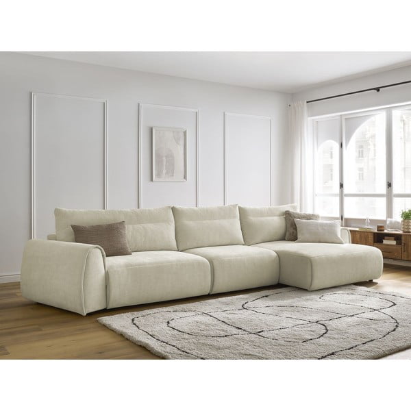 Bézs sarokkanapé Aden – Bobochic Paris-image-1