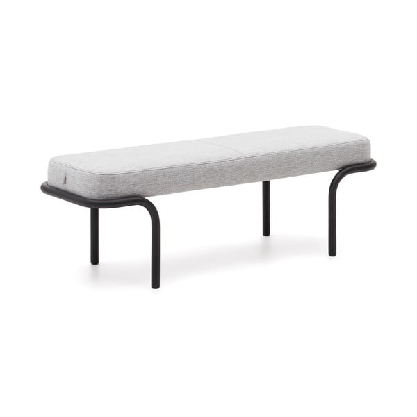 Világosszürke pad Compo – Kave Home-image-2