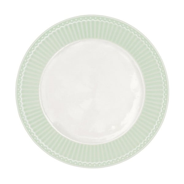 Alice tányér zöld peremmel, átmérő 23 cm - Green Gate