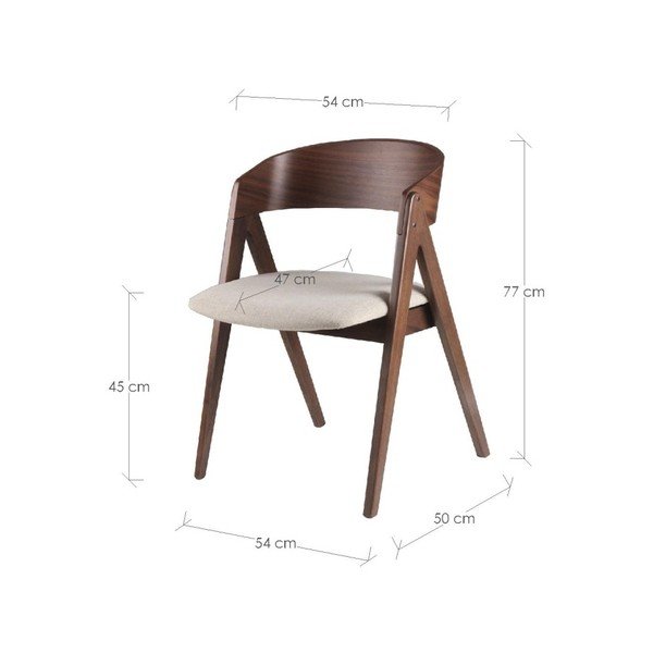 Rina 2 db-os bézs étkezőszék szett - sømcasa-image-1