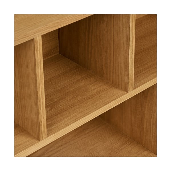 Natúr színű könyvespolc tölgyfa dekorral 30x104,5x112 cm Oshawa – House Nordic-image-4