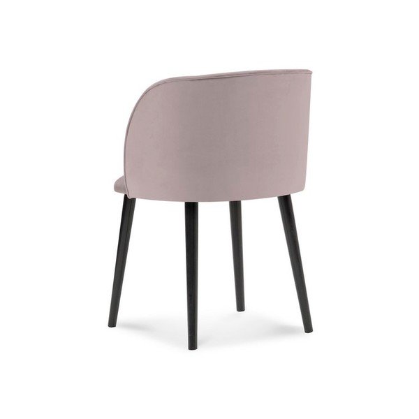 Aurora púderrózsaszín étkezőszék bársony kárpittal - Windsor & Co Sofas-image-2