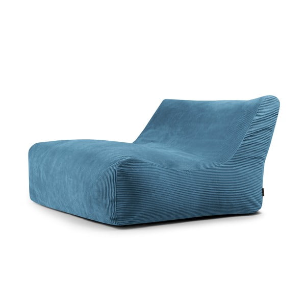 Kék kordbársony babzsákfotel Sofa Lounge – SLOWDOWN