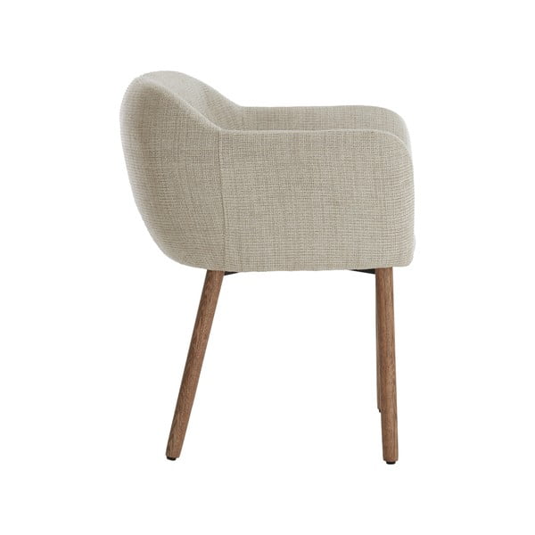 Bézs kárpitozott karfás étkezőfotel szett 2 db-os Blaine – Light & Living-image-3