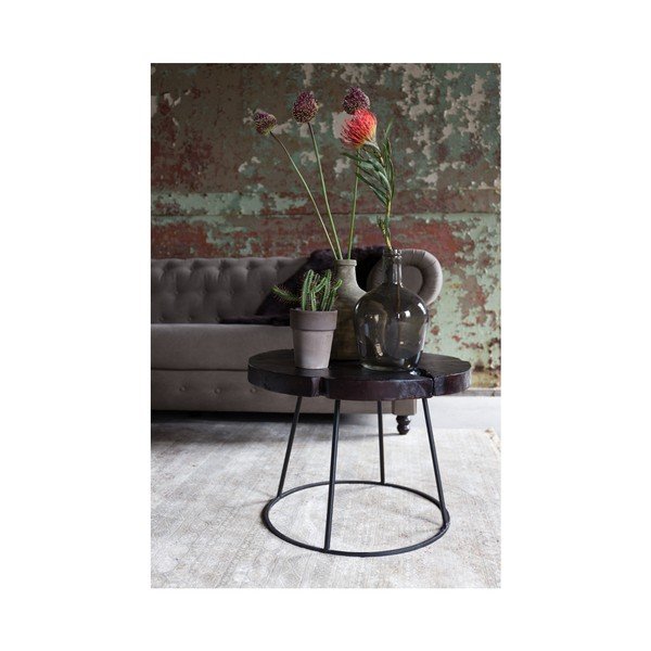 Kraton teakfa tárolóasztal, ⌀ 60 cm - Dutchbone-image-2