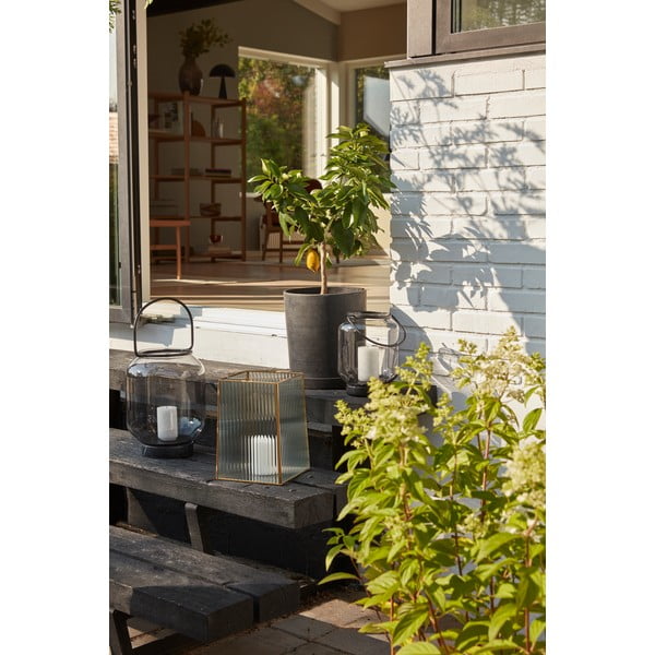 Hureno Picco 2 db fekete virágcserép - Hübsch-image-1