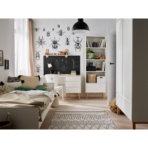 Swing fehér gyerek könyvespolc, 65 x 200 cm - Pinio-image-1