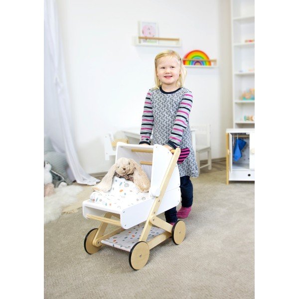 Little Button fa játék babakocsi - Legler-image-1