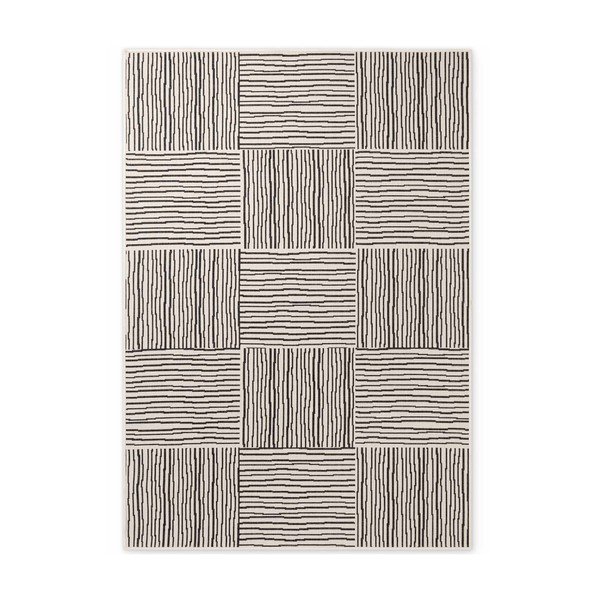 Fekete-krémszínű kültéri-beltéri szőnyeg 160x230 cm Haringey Nightingale – Ted Baker