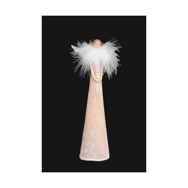 Antonia fehér dekorációs angyal, magassága 22,5 cm - Ego Dekor