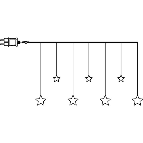 Fénydekoráció karácsonyi mintával Dew Drop Stars – Star Trading-image-3