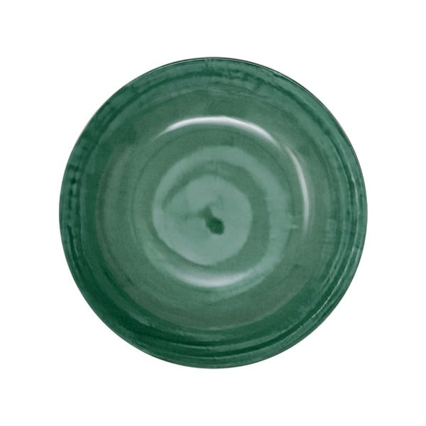 Zöld porcelán mélytányér készlet 6 db-os ø 21 cm Tangeri green – Villa Altachiara