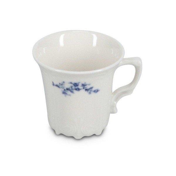 Fehér-kék porcelán eszpresszó csésze 110 ml Retro – BonBistro-image-2