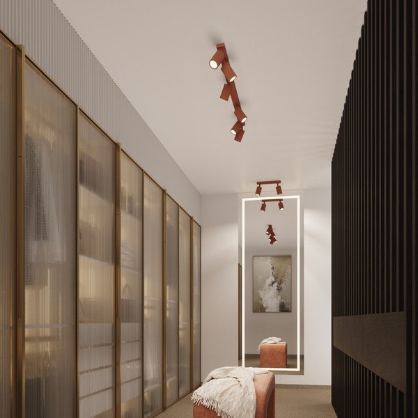 Téglavörös spotlámpa 6,5x30 cm Gleam – Sollux-image-2