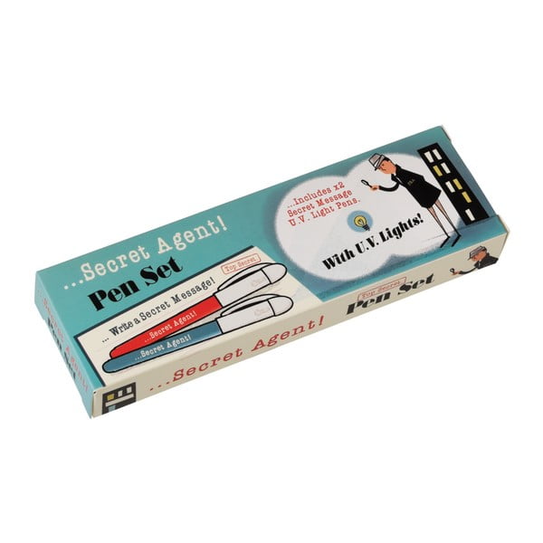 Secret Agent 2 db kém toll, láthatatlan tintával és UV lámpával - Rex London-image-3