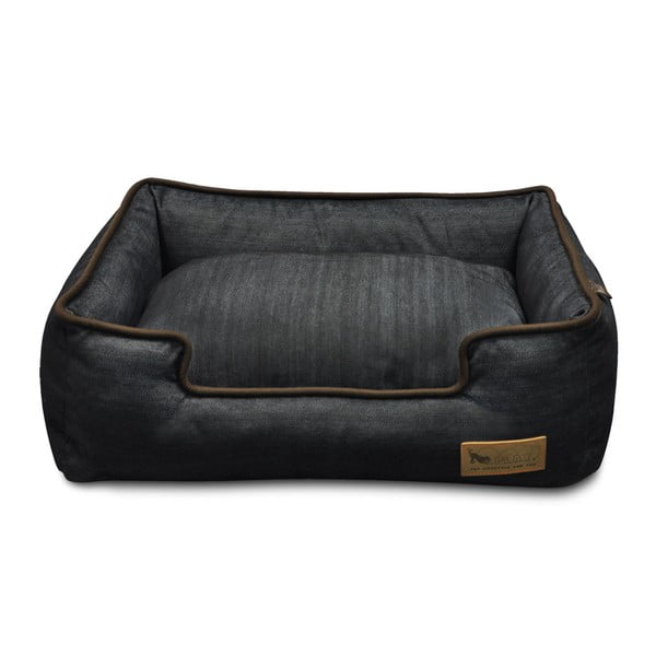 Sötétkék fekhely kutyáknak 100x75 cm Lounge Bed Denim Medieval Blue / Dark Chocolate L – P.L.A.Y.-image-4