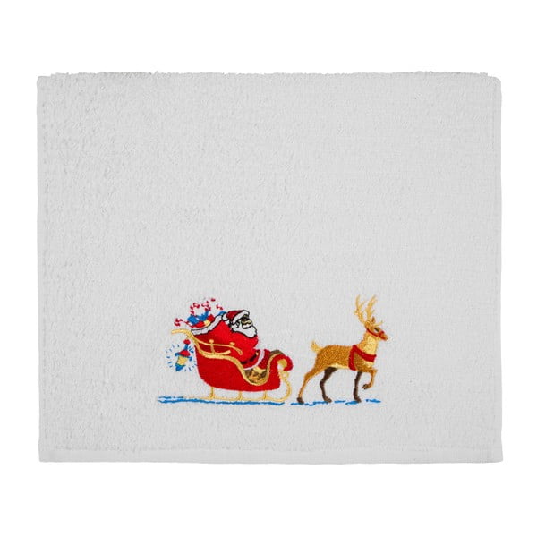 Christmas Sledge White fürdőlepedő, 30 x 50 cm - Kate Louise