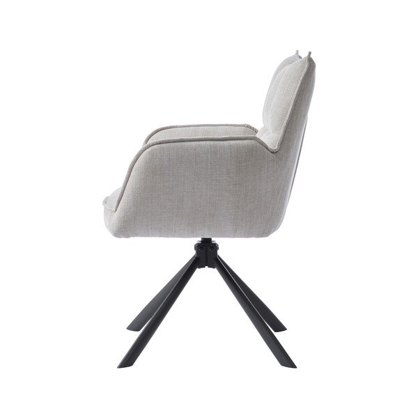 Krémszínű kárpitozott étkezőfotel szett 2 db-os Marilla – Unique Furniture-image-3