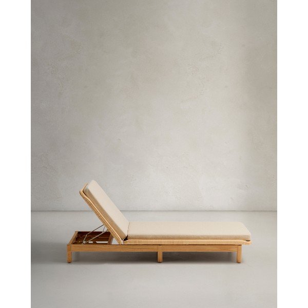 Natúr színű rattan állítható kerti napozóágy Galea – Kave Home-image-4