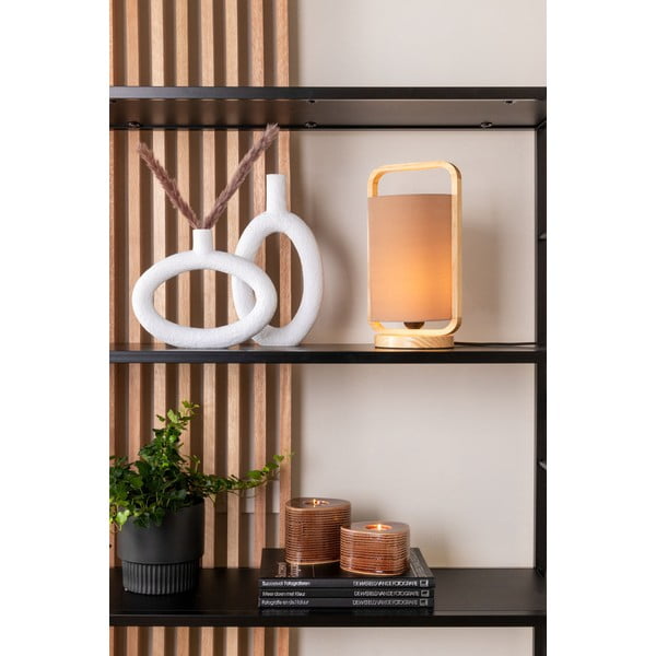 Oval krémszínű váza, magasság 20,5 cm - PT LIVING-image-3