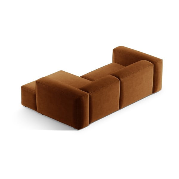 Téglavörös sarokkanapé (jobb oldali-heverő résszel) Bergamo – Cosmopolitan Design-image-4