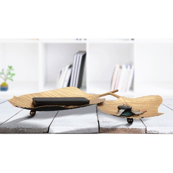 Fém dekorációs tálca Double Leaf - Mauro Ferretti-image-1