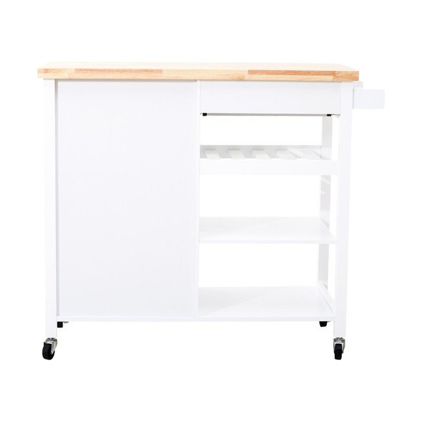 Kaucsukfa gurulós zsúrkocsi 48x105 cm Frankfurt – Premier Housewares-image-3