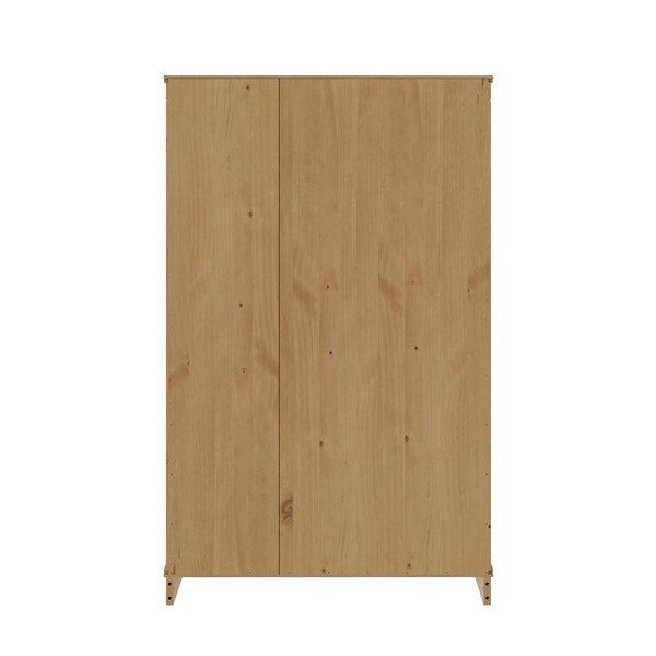 Világos natúr színű borovi fenyő tálalószekrény 74x118x35 cm Anita – Støraa-image-4