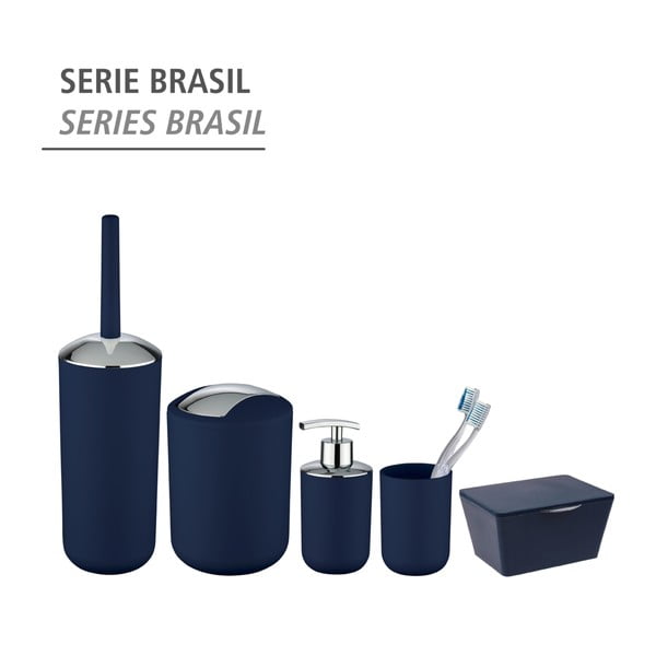 Brasil Dark Blue L sötétkék szemetes - Wenko-image-3