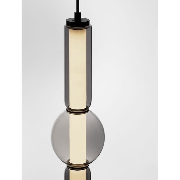 Szürke üveg LED dimmelhető függőlámpa ø 12 cm Ulon – Nova Luce-image-2