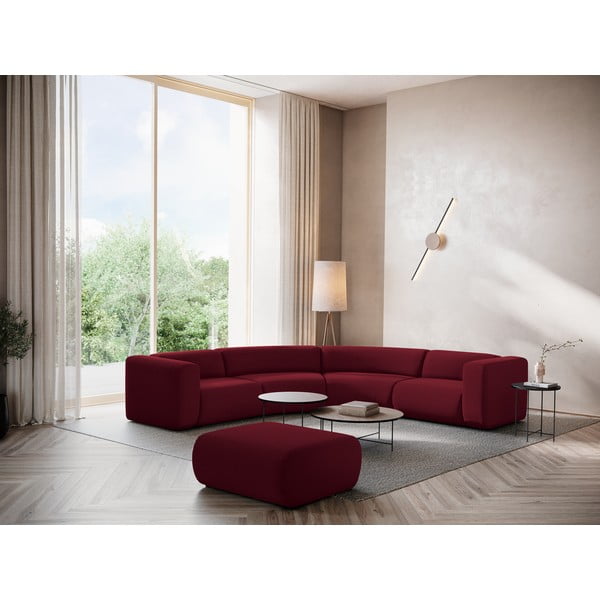 Borvörös bársony lábtartó Ekahi – Makamii-image-1