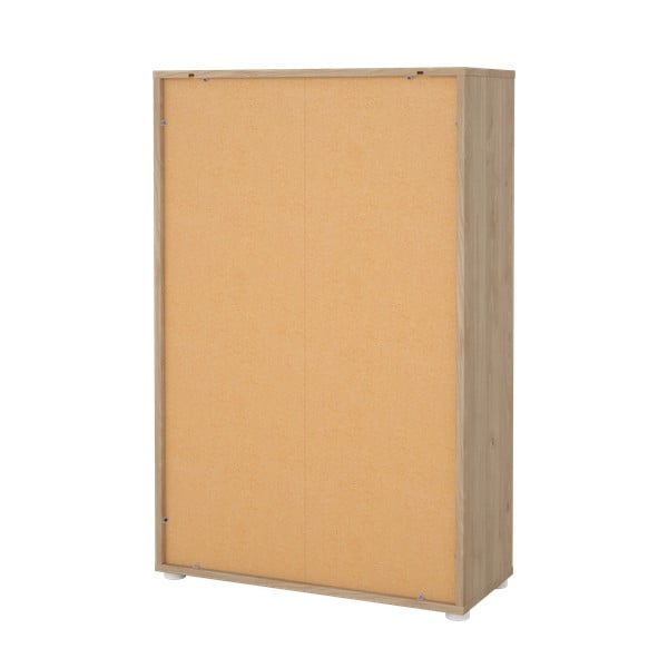 Natúr színű könyvespolc tölgyfa dekorral 80x124 cm Sign – Tvilum-image-4