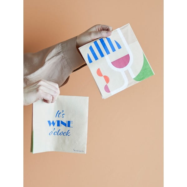 Papír szalvéta szett 20 db-os Wine – Bloomingville-image-1