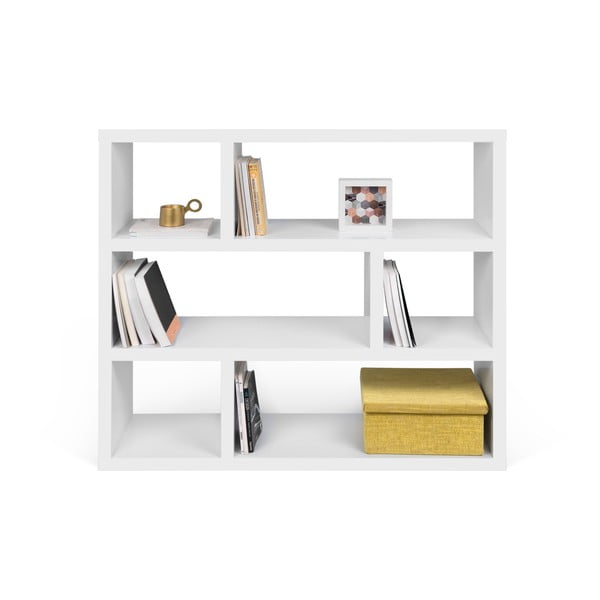 Fehér könyvespolc 120x105 cm Dublin – TemaHome-image-2