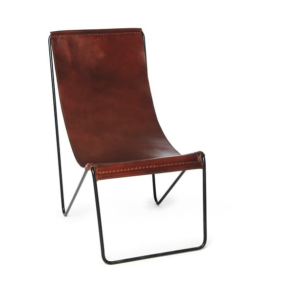 Leather barna valódi bőr szék - Simla