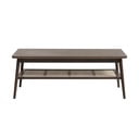 Barna dohányzóasztal tölgyfa dekoros asztallappal 60x120 cm Barrali – Unique Furniture