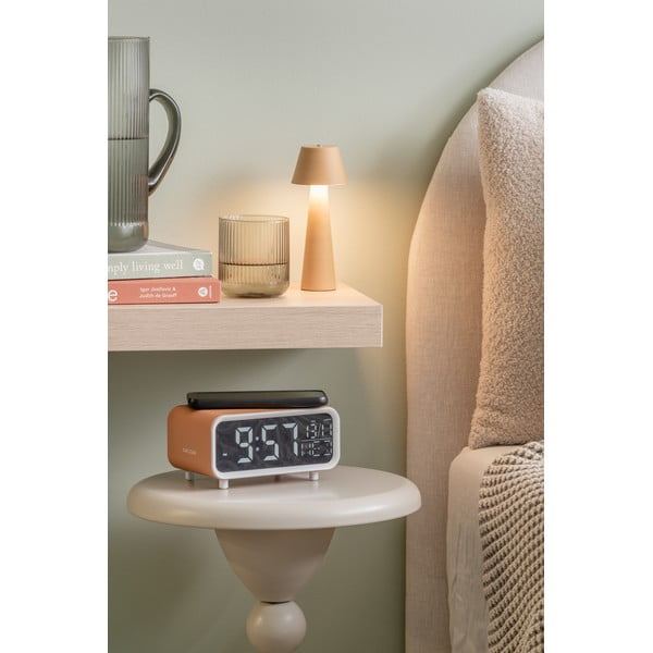 Ébresztőóra vezeték nélküli töltővel Chunky LED – Karlsson-image-1