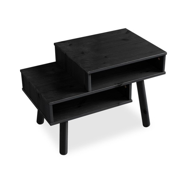 Hako fekete borovi fenyő dohányzóasztal - Karup Design-image-3