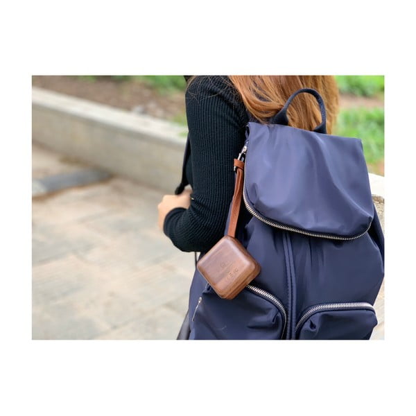 Square sötétbarna bluetooth hangszóró - Gingko-image-4