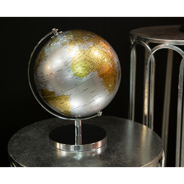 Globe ezüst-aranyszínű asztali dekoráció, magasság 28 cm - Mauro Ferretti-image-3