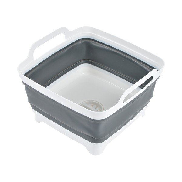 Fehér-szürke lavór 9 l – Homéa