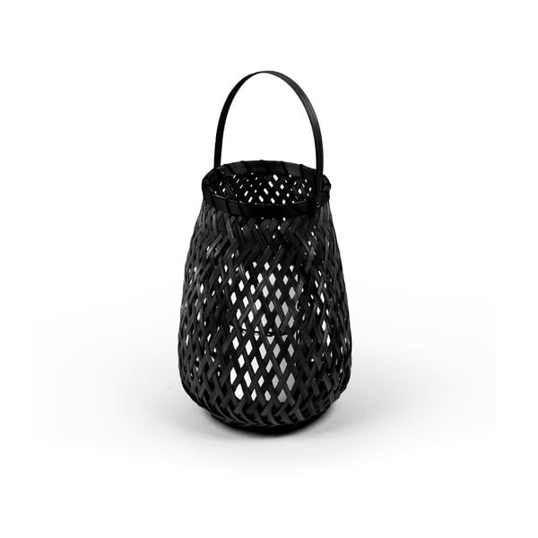 Bamboo Lantern fekete bambusz lámpás, ⌀ 18 cm - Compactor-image-2