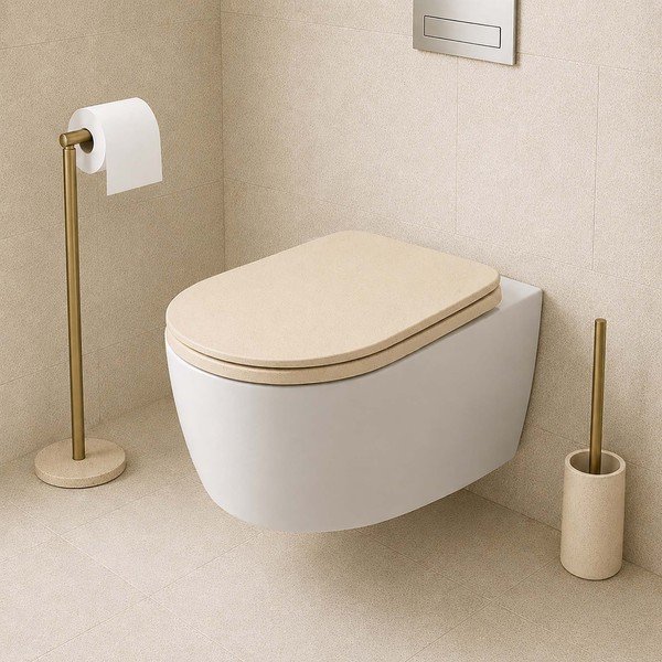 Bézs poligyanta WC-kefe Oria – douceur d'intérieur-image-2