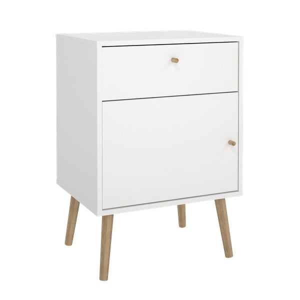 Fehér éjjeliszekrény Bodo – Tvilum-image-2