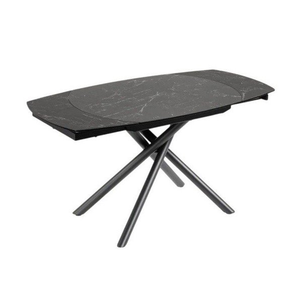 Bővíthető étkezőasztal kerámia asztallappal hosszabbító asztallappal 100x130 cm Yodalia – Kave Home